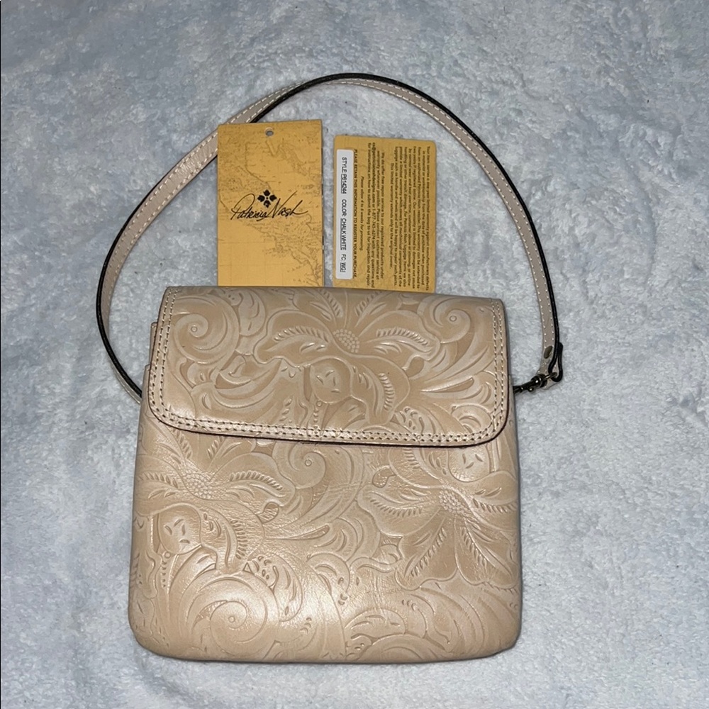 Patricia Nash cream embossed crossbody